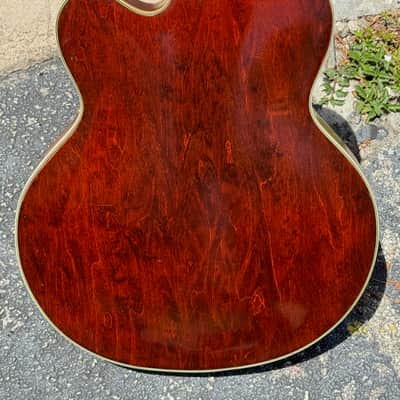 Gretsch 6122 Country Gent 1960 - very early production beautiful Flamey Maple & the coolest factory F-Hole Inserts. image 6