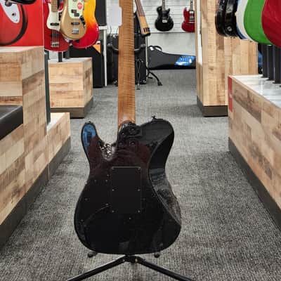 Suhr Modern T Custom Firehouse Guitars Exclusive Electric Guitar, Roasted Maple Fingerboard, Graphite Metallic image 6
