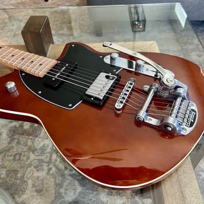 Reverend Guitars Double Agent OG - Violin Brown - Maple w/Bigsby image 15