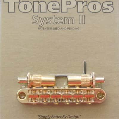TonePros T3BT-G Metric Tune-O-Matic Bridge Gold