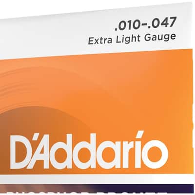 D'Addario EJ15 Phosphor Bronze Acoustic Guitar Strings, Extra Light, 10-47 image 4