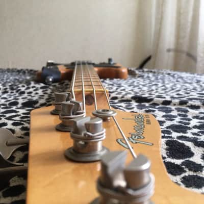 Left-handed Fernandes Burny Olds  from mid 1970s in Vintage Natural. image 7