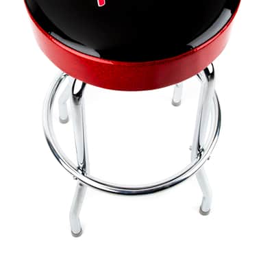 Fender Fender Red Sparkle Logo Barstool Black/Red Sparkle 30" image 2