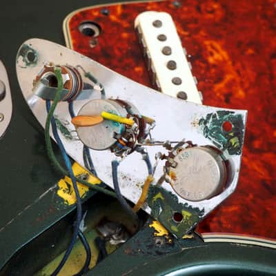 1966 Fender Jaguar Vintage Offset Electric Guitar Sherwood Green w/ohc image 23