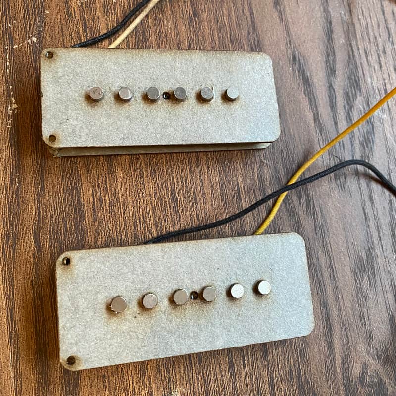 Vintage Style Brandonwound Aged Noiseless Jazzmaster Pickups Set image 1