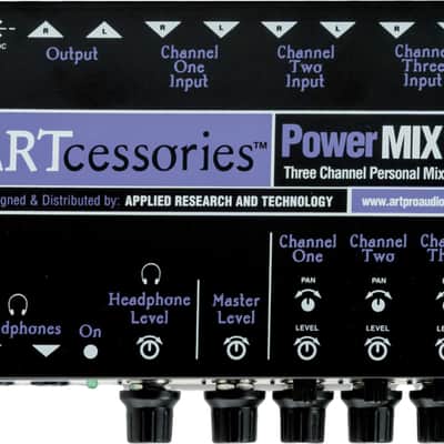 ART PowerMIX III 3-Channel Analog Mixer image 1