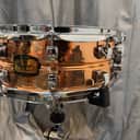 Yamaha SD655ARH Roy Haynes Signature 14x5.5" Hammered Copper Snare Drum 2000s - Copper