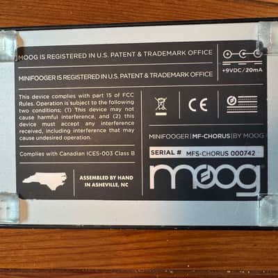 Moog Minifooger MF Chorus 2010s - Black image 4