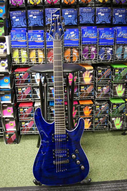 Schecter Diamond Series C-1 Exotic Star in blue (Made in Korea) S