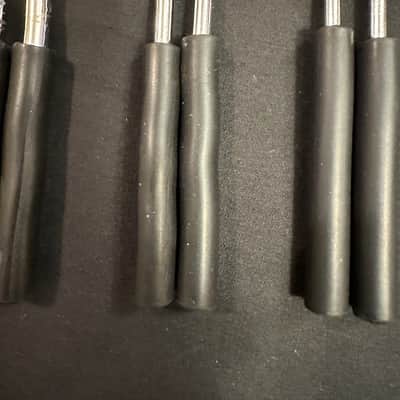 Triangle Beater Set, Homemade, 8 Piece (4 Pairs), 8" Length, w/Handmade Leather Case-EXCELLENT image 4