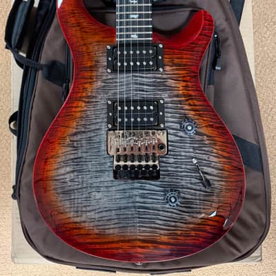 PRS SE Custom 24 Floyd Electric Guitar 2025 - Charcoal Cherry Burst image 2