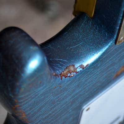 Fender Stratocaster Custom Blue  Sparkle Custom Nitro Relic image 21