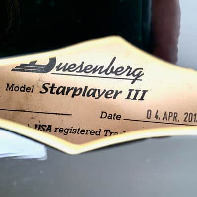 Duesenberg Starplayer III Black 2013 image 22
