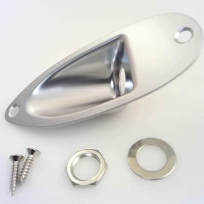 True Custom Shop® MATTE CHROME Boat Jack Plate for Fender Stratocaster image 3
