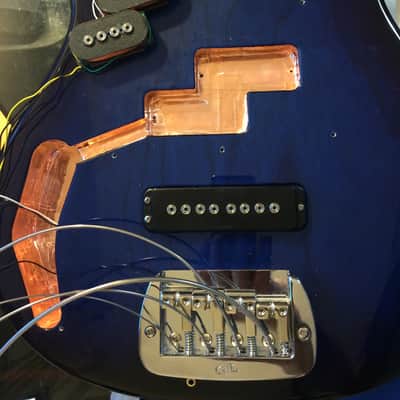 Left Handed G&L SB-2 Bass USA 2014 Blueburst Lefty image 10