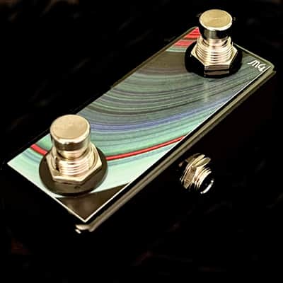 Saturnworks Handcrafted Black Double Switch with Normally Closed or Normally Open Soft Touch Momentary Switches + a Switchcraft USA TRS Jack - Replaces Boss FS-6 image 2