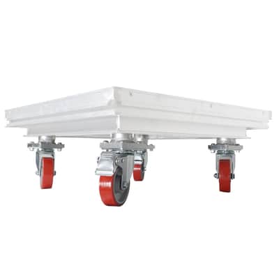 Prox StageQ Locking Staging 10" Height Stage Legs w/ 5" Rubber Steel Caster, 4qt image 3