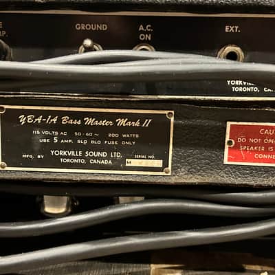 Traynor YBA-1A Bass Master Mark II 90-Watt Guitar Amp Head 1970s - Black image 7