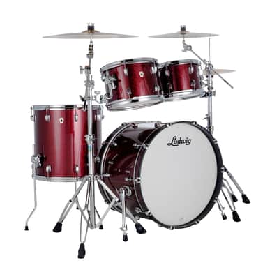 Ludwig *Pre-Order* NeuSonic Merlot Super Sparkle MOD2 Drums 14x22_16x16_8x12_7x10 Shell Pack Special Order Authorized Dealer image 1