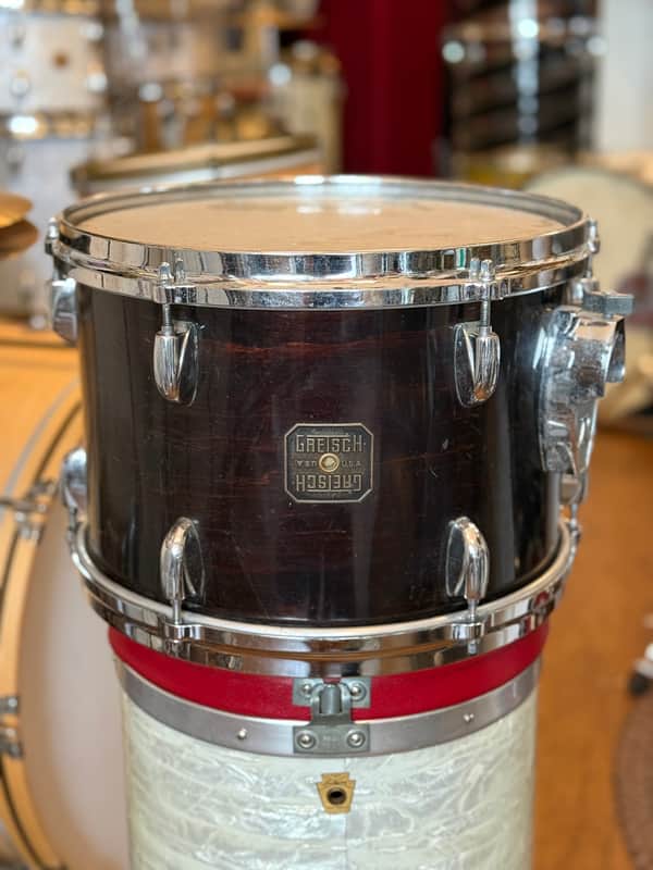 Immagine 1980 13” Gretsch Square Badge tom in Dark Walnut - 1