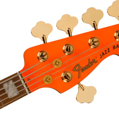 Fender MonoNeon Jazz Bass V, Maple Fingerboard - Neon Yellow image 2