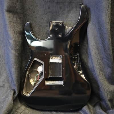 1995 ESP/Japan M-II DX Alder Guitar Body w/ Pickups - Black image 2
