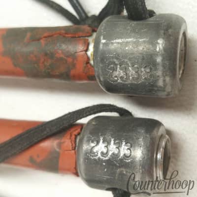 Ludwig 2x 2333 Bass Drum Mallets Vintage60s Marching Aluminum Stick Pair w/Thong image 2