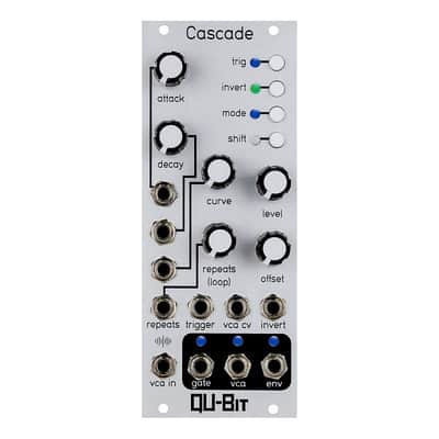 Qu-Bit Electronix Cascade Eurorack Looping EV & VCA Module (Silver) image 2