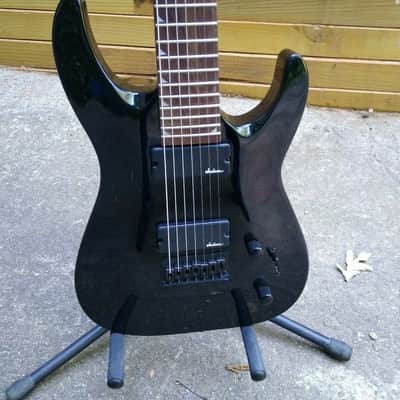 JACKSON JS22-7 Dinky Arch Top 7-String Electric Guitar / Gloss Black / Mint ! image 3