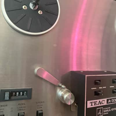 TEAC A-3440S 1/4" 4-Track Reel to Reel Tape Recorder 1970s - Silver image 6
