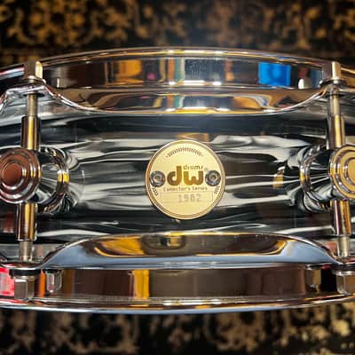 DW 3.14" x 14" Collector's Series Maple Pi Snare Drum - Black Oyster w/ Chrome Hardware image 2