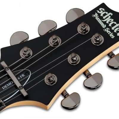 Schecter Demon-6 FR Electric Guitar - Aged Black Satin (3661) image 13