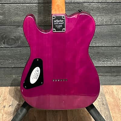Schecter PT Standard Electric Guitar - Purple Burst Burl image 4