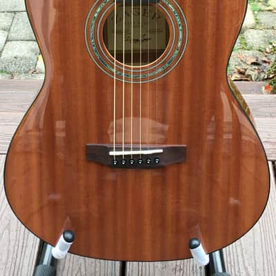Zager Acoustic-Electric "Parlor" (Truly a 12-Fret 00-000 Size) 2020 Mahogany image 4