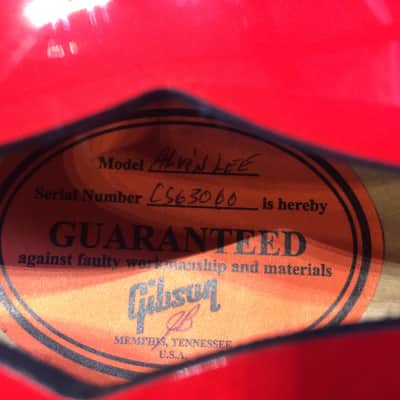 Gibson Custom Shop ES-335 Alvin Lee „BIG RED“ Signature image 12