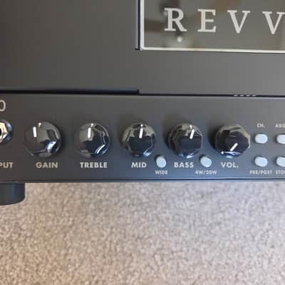REVV G20 2-Channel 20-Watt Guitar Amp Head with Reactive Load and Virtual Cabinets 2020 - 2021 - Black image 2