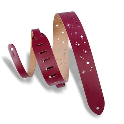 Levy's M12GSC 2" Galaxy Punch Out Leather Guitar Strap