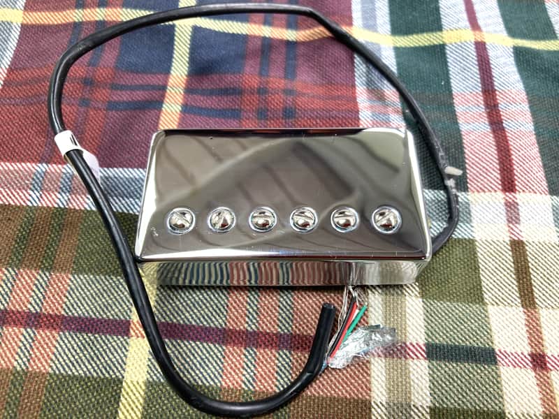 Chrome Ernie Ball/Dimarzio Steve Lukather Guitar Humbucker Bridge Pickup, 49mm image 1