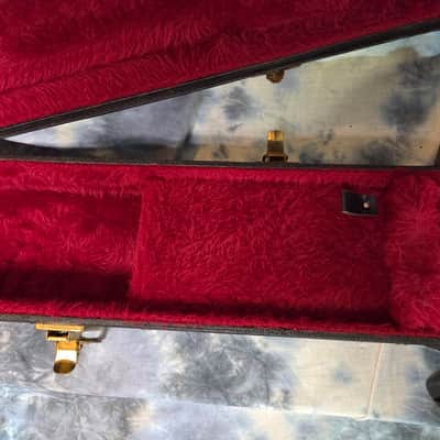 Vintage 1973 Gibson ES335 330 345 Black RED Plush Hard Shell Electric Guitar Case #3 image 12
