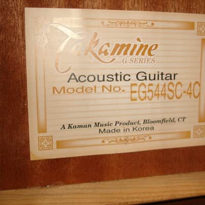 Takamine EG544SC-4C Acoustic Electric Guitar, Natural image 4