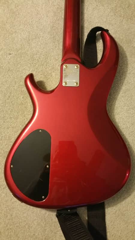 Aria Pro II RSB 80's RED bass guitar image 1