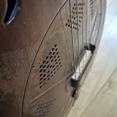 National Triolian 1930's - Steel body with Mahogany finish image 15