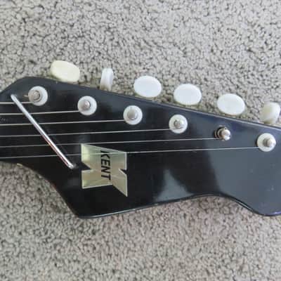 Vintage 1960s Teisco Kent Made in Japan Bizarre Guitar Rare 1 Pick Up Sunburst Model image 6
