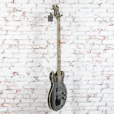 Schecter - Devil Tribal - Early 2000s Double-Cut Electric Bass Guitar - w/ Bag, Black - x3911 USED image 4