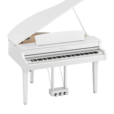 Yamaha CLP895 Digital Grand Piano in Polished White image 1