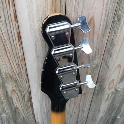 Meazzi Jupiter Vintage Bass Made in Italy 1964 Black image 16