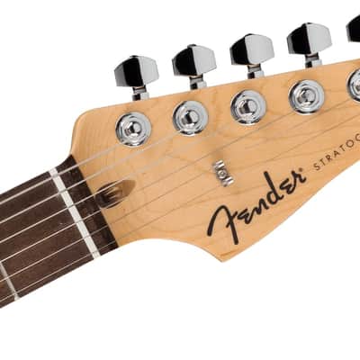 Fender Standard Stratocaster, Laurel Fingerboard, White Pickguard, Aqua Marine Metallic image 3
