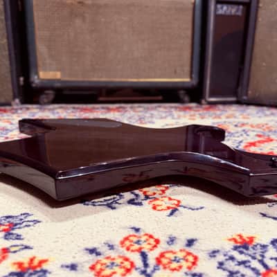 2000 B.C. Rich N.J. Neck Thru Series Warlock Bass - Made In Korea - Transparent Black w/ Coffin Case Bild 21