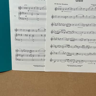 Wilhelm Friedemann Bach Grave Baritone Saxophone Solo BS106 imagen 2