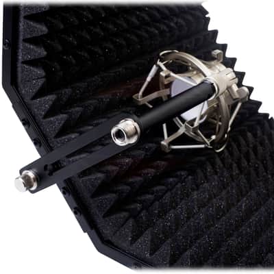 Studio Microphone Diffuser Isolation Sound Absorber Foam Panel Shield Mic Stand Bild 13
